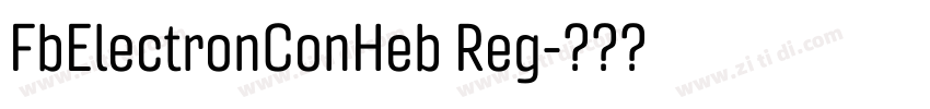 FbElectronConHeb Reg字体转换